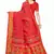 Red Art Silk Floral Printed Saree With Blouse