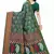 Green Art Silk Floral Printed Saree With Blouse