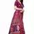 Purple Art Silk Floral Printed Saree With Blouse