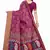 Purple Art Silk Floral Printed Saree With Blouse
