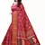 Pink Art Silk Floral Printed Saree With Blouse