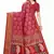 Pink Art Silk Floral Printed Saree With Blouse