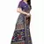Blue Art Silk Floral Printed Saree With Blouse