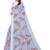 Grey Art Silk Floral Printed Saree With Blouse