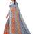Grey Art Silk Floral Printed Saree With Blouse