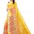 Yellow Art Silk Floral Printed Saree With Blouse
