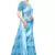Blue Art Silk Floral Printed Saree With Blouse