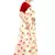 Cream Saree With Red Floral Print Art Silk Saree With Blouse