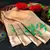 Brown & Green Art Silk Floral Print Saree With Blouse