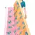 Orange & Pink Art Silk Floral Print Saree With Blouse