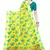 Yellow Saree With Blue Floral Print Art Silk Saree With Blouse