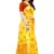 Yellow Saree With Orange Floral Print Art Silk Saree With Blouse