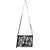 Anekaant Verdant Black & Grey Floral Embroidered Polysuede & Leatherette Sling Bag