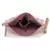 Anekaant Glid Dusty Pink & Multi Striped Sequined Cotton Handloom & Leatherette Sling Bag
