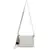 Anekaant Glid Natural & Blue Striped Sequined Cotton Corduroy & Leatherette Sling Bag