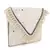 Anekaant Gaper Natural & Silver Medallion Embellished Cotton Jacquard Sling Bag