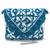 Anekaant Gaper Electric Blue & Natural Medallion Embellished Cotton Jacquard Sling Bag