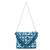 Anekaant Gaper Electric Blue & Natural Medallion Embellished Cotton Jacquard Sling Bag