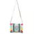 Anekaant Droopy Natural & Multi Greek Key Textured Polycotton Jacquard & Leatherette Sling Bag