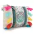 Anekaant Droopy Natural & Multi Greek Key Textured Polycotton Jacquard & Leatherette Sling Bag