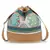 Anekaant Droopy Natural, Brown & Multi Greek Key Textured Polycotton Jacquard & Leatherette Sling Bag