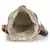 Anekaant Droopy Natural, Brown & Multi Greek Key Textured Polycotton Jacquard & Leatherette Sling Bag
