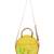 Anekaant Verdant Lemon Yellow & Multi Floral Embroidered Cotton Canvas & Leatherette Sling Bag