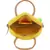 Anekaant Verdant Lemon Yellow & Multi Floral Embroidered Cotton Canvas & Leatherette Sling Bag
