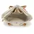 Anekaant Droopy Natural & Multi Greek Key Textured Polycotton Jacquard & Leatherette Tote Bag
