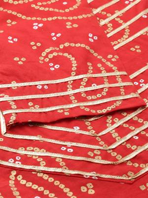 Light-Red Printed Cotton Cotton-Kurtis 5