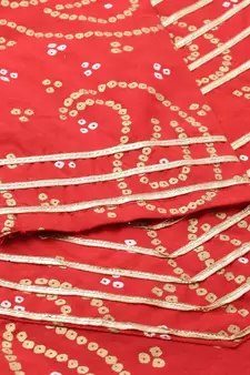 Light-Red Printed Cotton Cotton-Kurtis