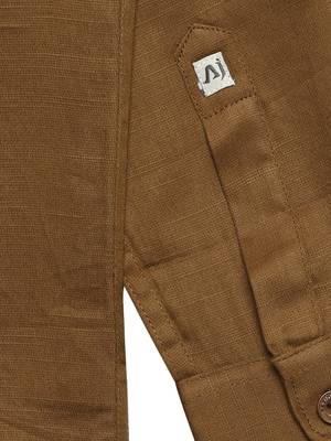 Brown plain cotton kids-tops 5