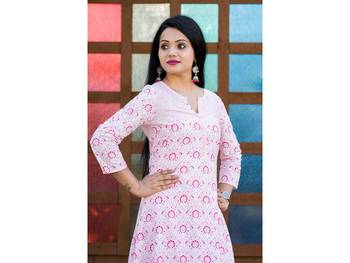 Baby-pink screen print rayon salwar 2