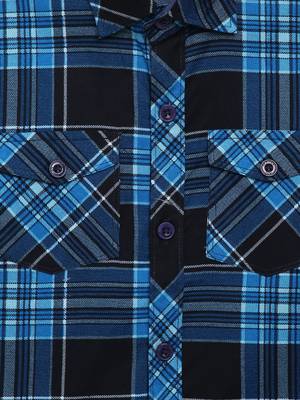 Blue plain cotton kids-tops 5