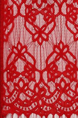 Red woven silk saree with blouse 3