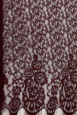 Wine woven silk saree with blouse 2