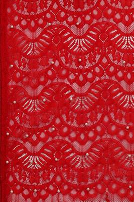 Red woven silk saree with blouse 2