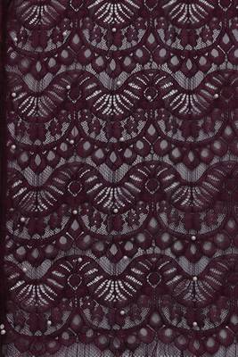 Wine woven silk saree with blouse 2
