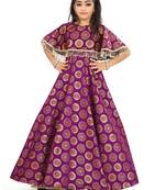 Kids Bit Cotton Silk Gown For Girls