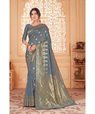 grey banarasi-sarees 1