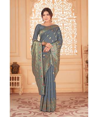 grey banarasi-sarees 2