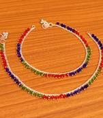 Multicolor anklets