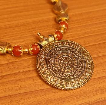 Orange necklaces 2