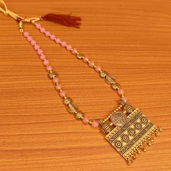 Pink necklaces 1
