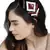 Anekaant Black & Multi Embellished Velvet  Hair Band