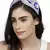 Anekaant Grey & Multi Floral Velvet  Hair Band