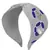 Anekaant Grey & Multi Floral Velvet  Hair Band