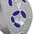 Anekaant Grey & Multi Floral Velvet  Hair Band