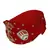 Anekaant Red & Multi Quirky Velvet  Hair Band