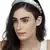 Anekaant Pastel Green & Peach Floral Synthetic  Hair Band